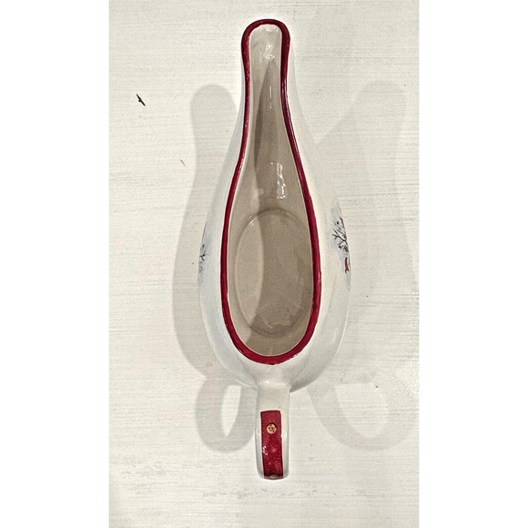 Royal Seasons Stoneware Snowman Gravy Boat - Picture 2 of 6